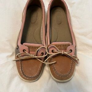 Sperry Women's Pink and Brown Loafers